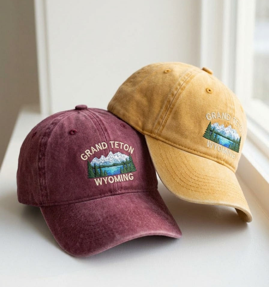 Grand Teton Wyoming Embroidered Cap - view 2