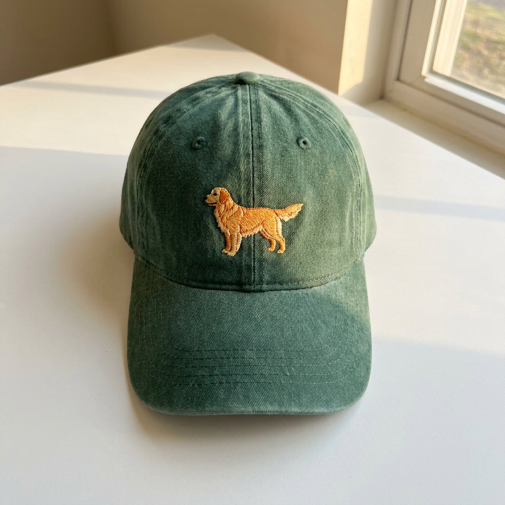 Golden Retriever Embroidered Cap – Perfect for Dog Lovers - photo 4