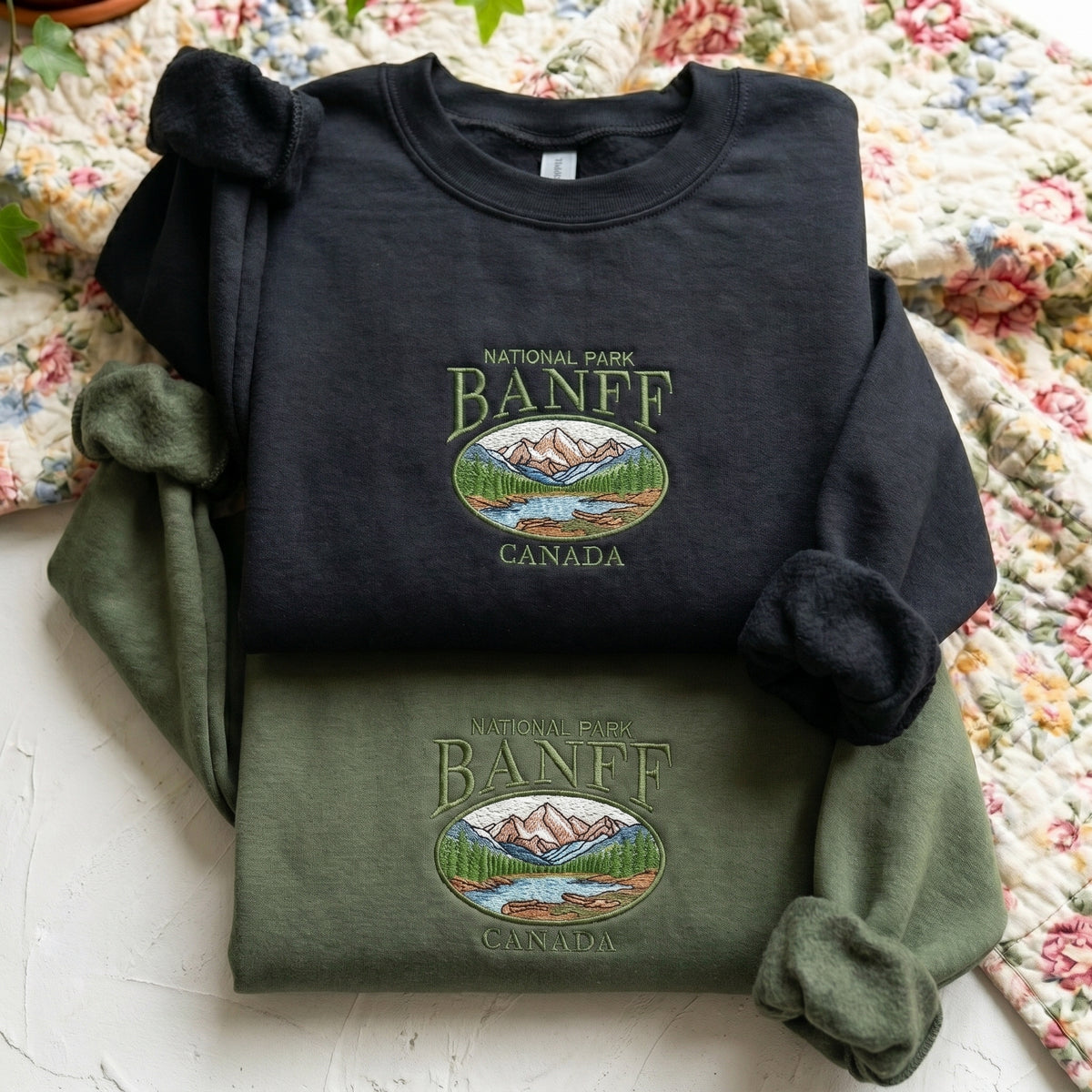 Banff National Park Embroidered Sweater – Cozy Comfort - photo 3