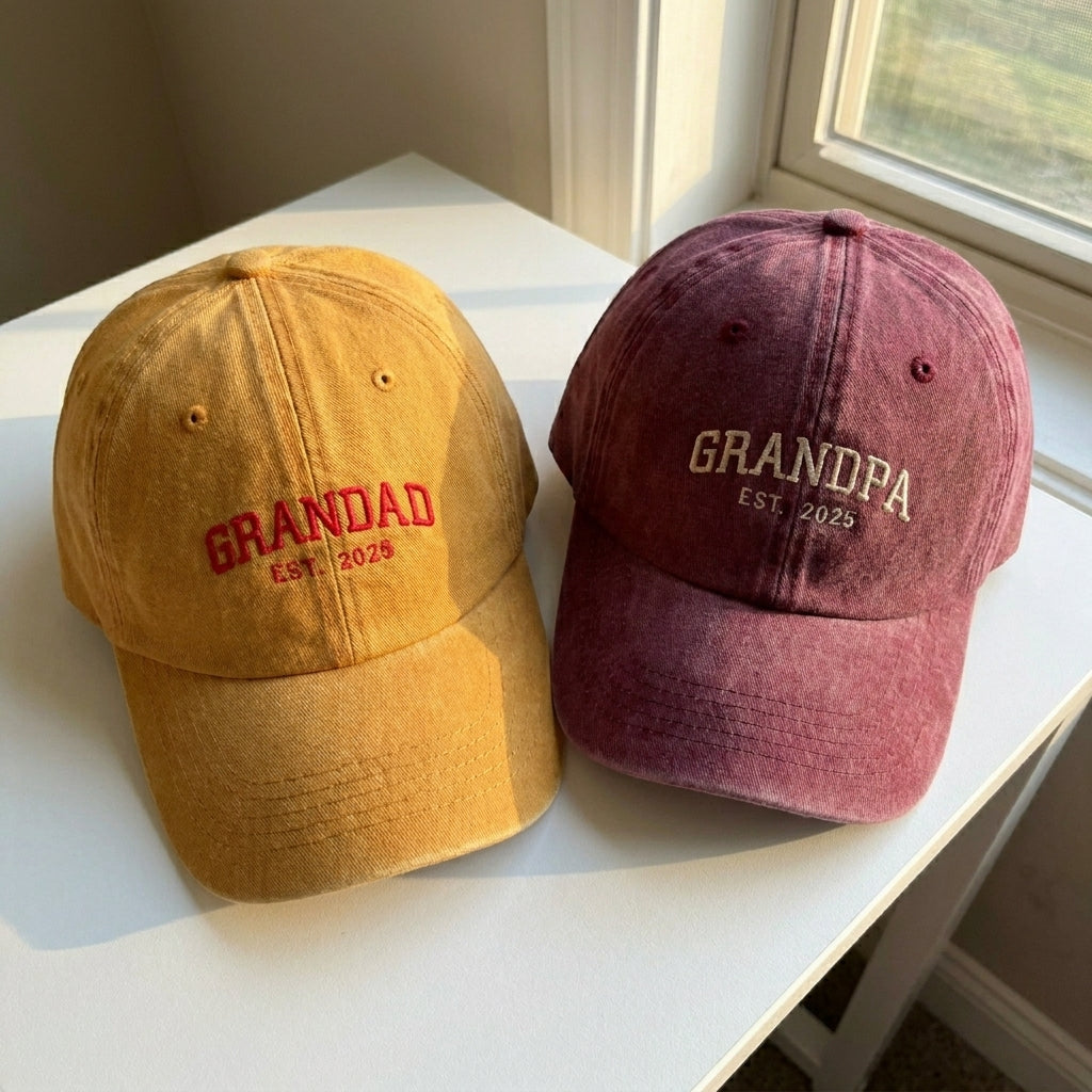 Custom Embroidered Grandad Hat – Perfect Gift for New Grandpa - photo 4