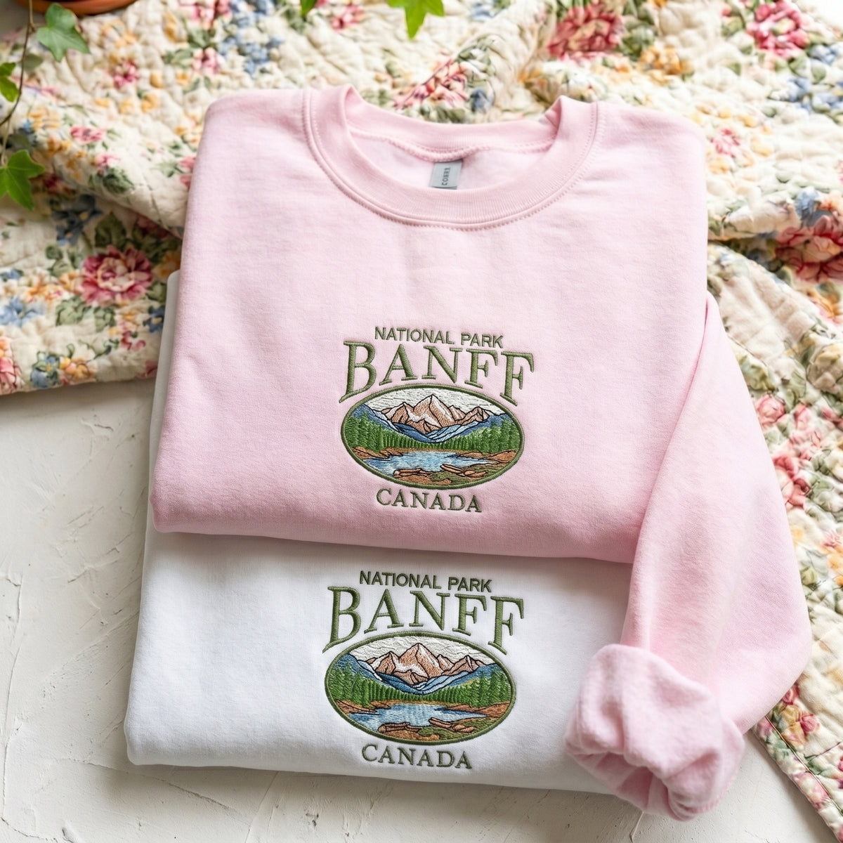 Banff National Park Embroidered Sweater – Cozy Comfort - photo 2