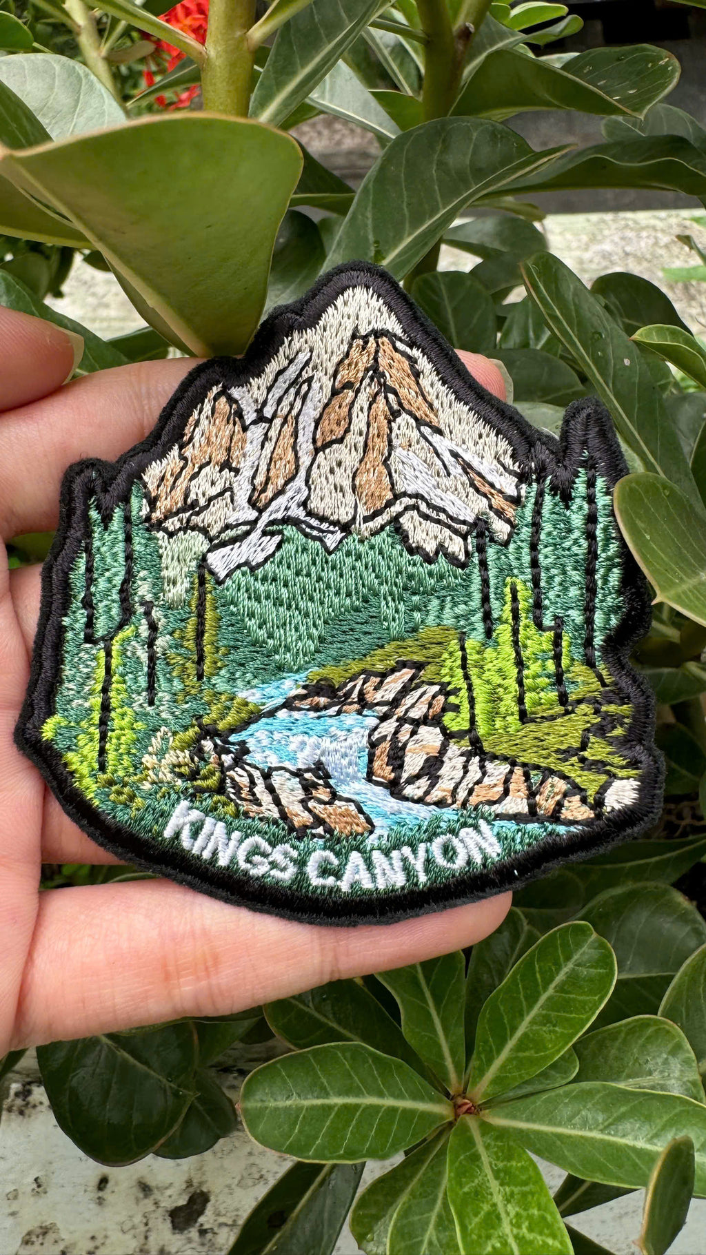 embroidered hiking patch kings canyon national park souvenir