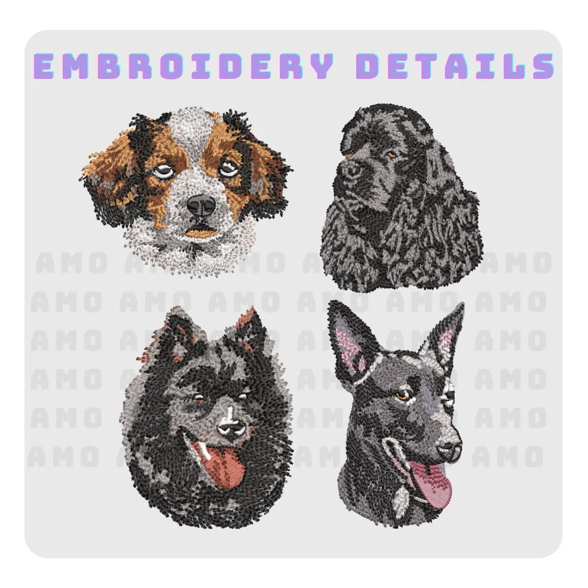 embroidered pet memorial sweater with face