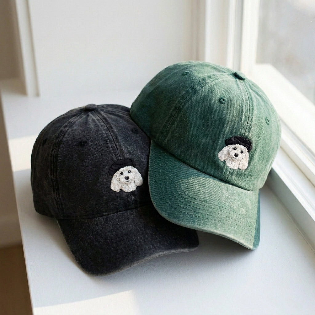 Dog Head Embroidered Cap – Trendy Streetwear Style - photo 3