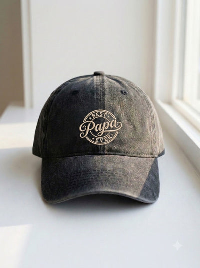 Best Papa Ever Embroidered Cap – Gift for Dad