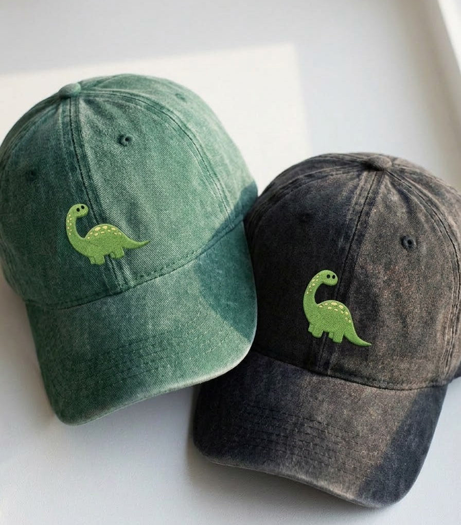 Green Dinosaur Embroidered Cap - view 3