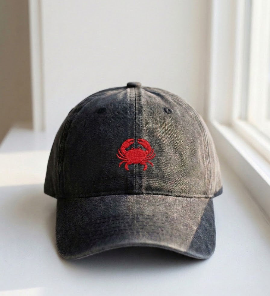 Red Crab Embroidered Cap - view 2