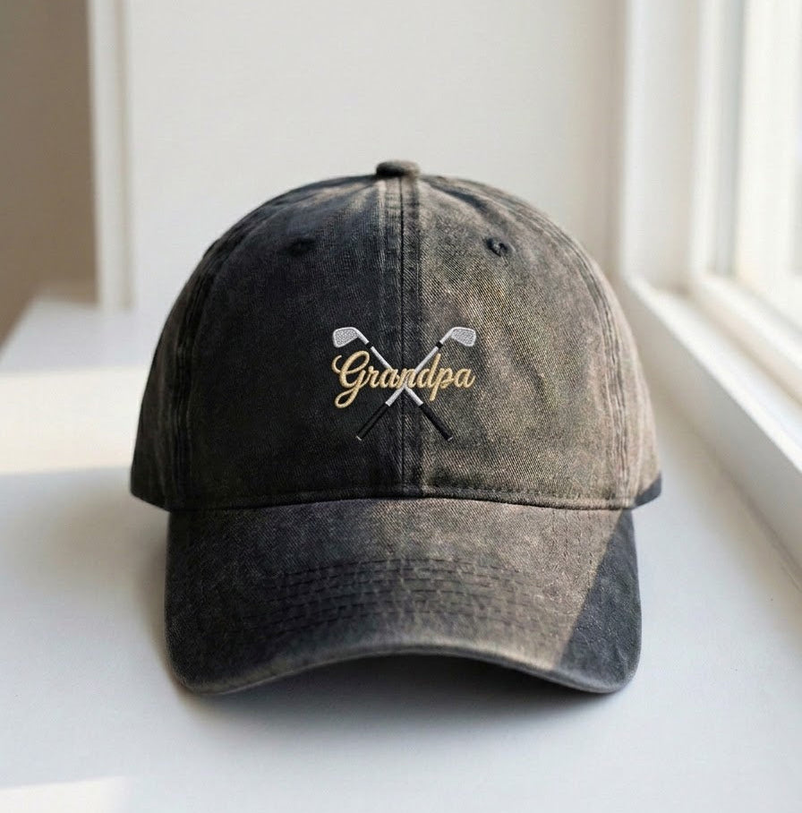 Crossed Golf Clubs Embroidered Cap - view 3