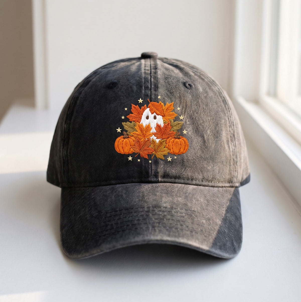 Autumn Mushroom Embroidered Cap - view 2