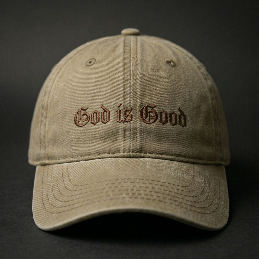 god is good embroidered hat christian dad cap