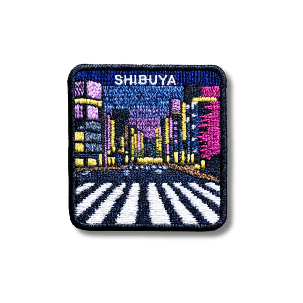 Shibuya Crossing Patch: Embroidered Tokyo Travel Souvenir Appliqué 2