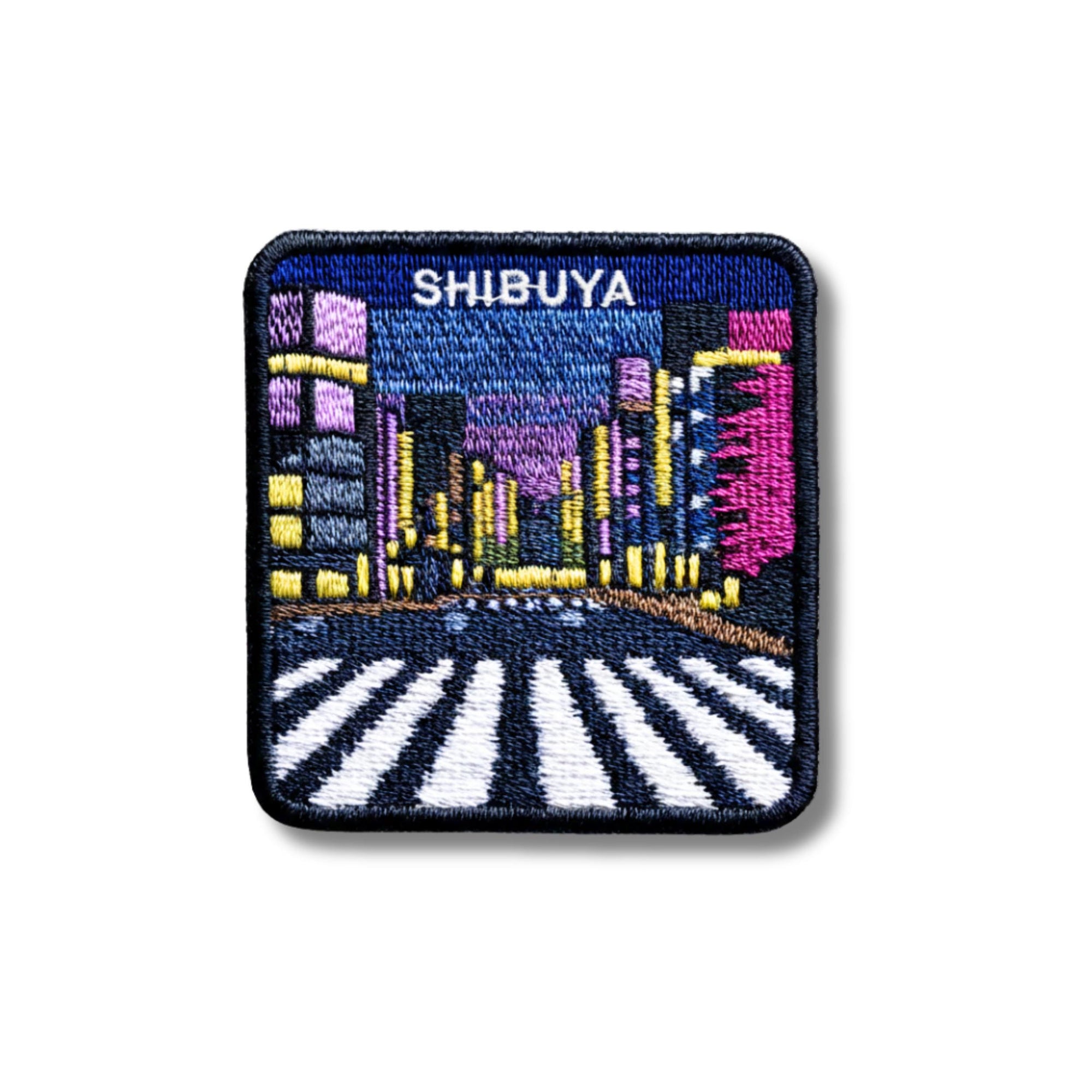 Shibuya Crossing Patch: Embroidered Tokyo Travel Souvenir Appliqué 2