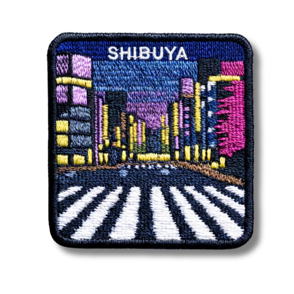 Shibuya Crossing Patch: Embroidered Tokyo Travel Souvenir Appliqué 2