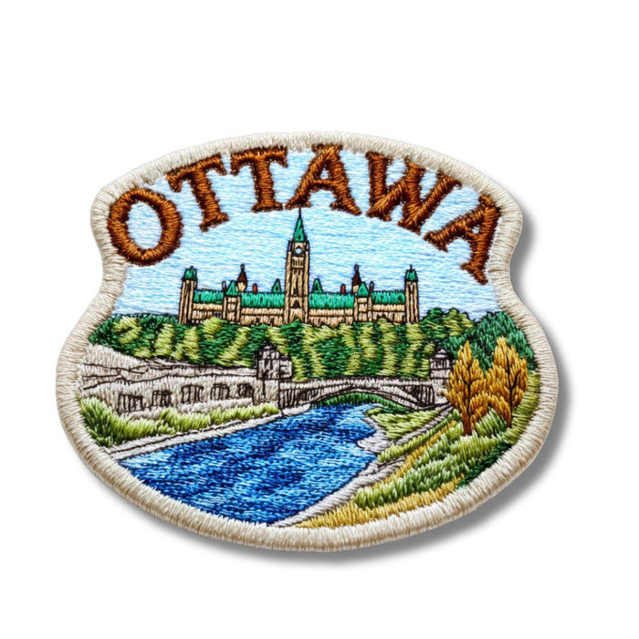 Ottawa Canada Travel Patch Embroidered Iron on Sew on Badge Souvenir Flag City Country