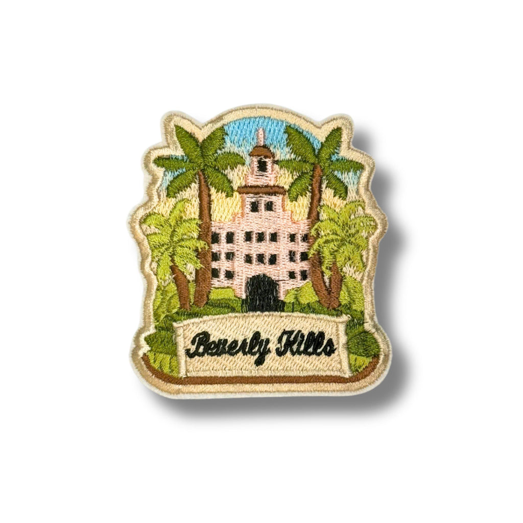 Beverly Hills Los Angeles Travel Patch – Embroidered Iron-On Souvenir