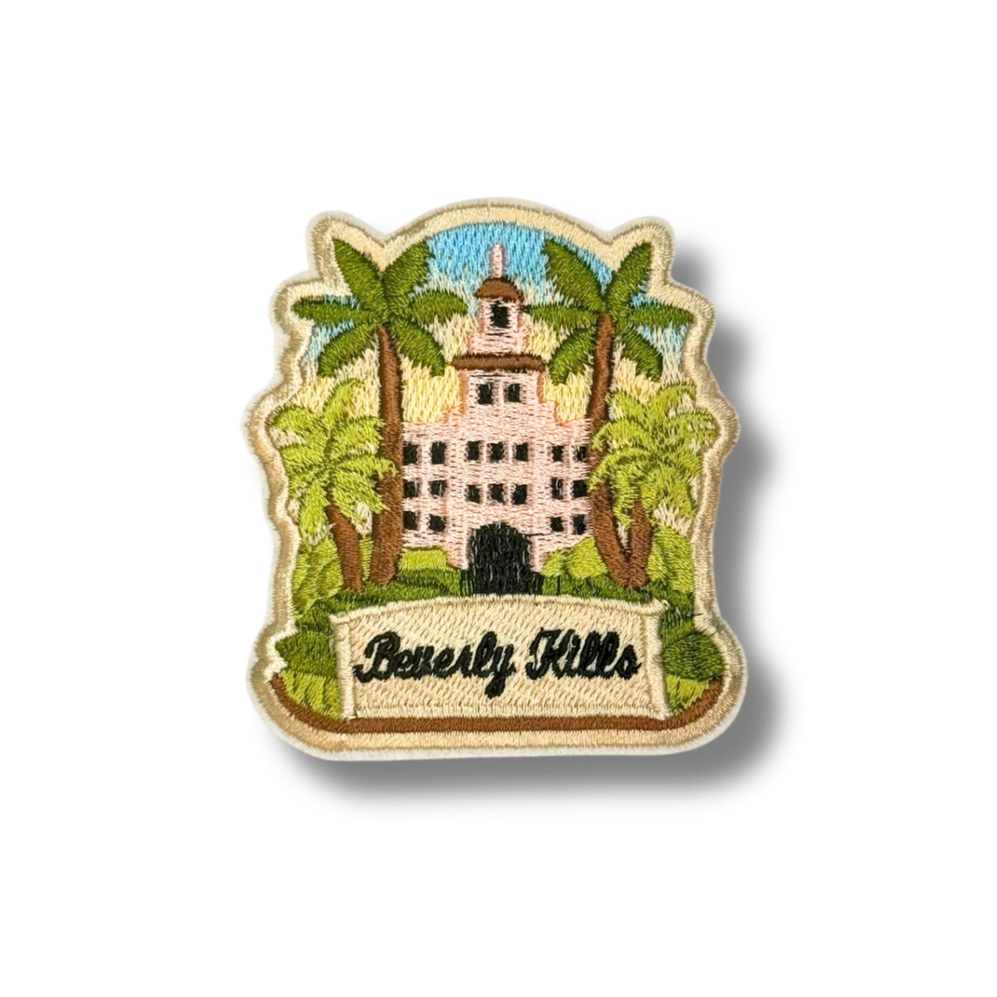 Beverly Hills Los Angeles Travel Patch – Embroidered Iron-On Souvenir