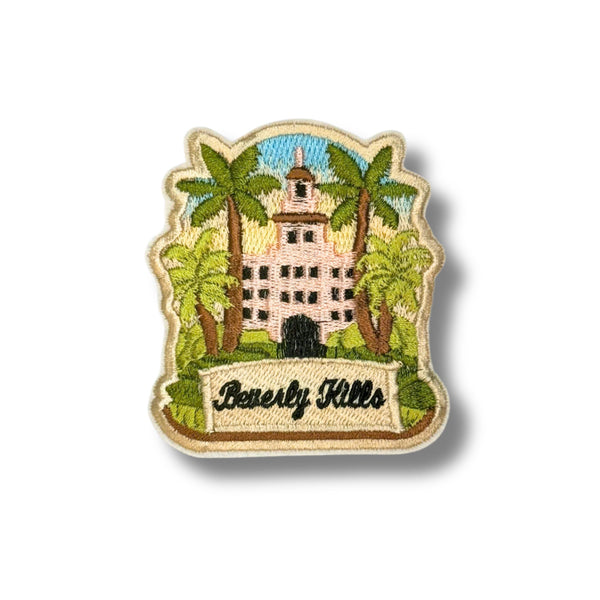 Beverly Hills Los Angeles Travel Patch – Embroidered Iron-On Souvenir
