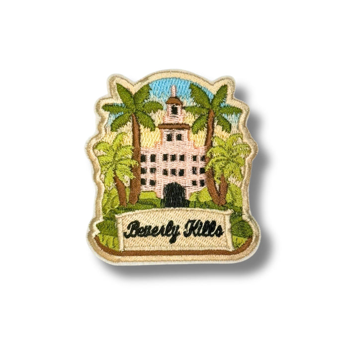Beverly Hills Los Angeles Travel Patch – Embroidered Iron-On Souvenir