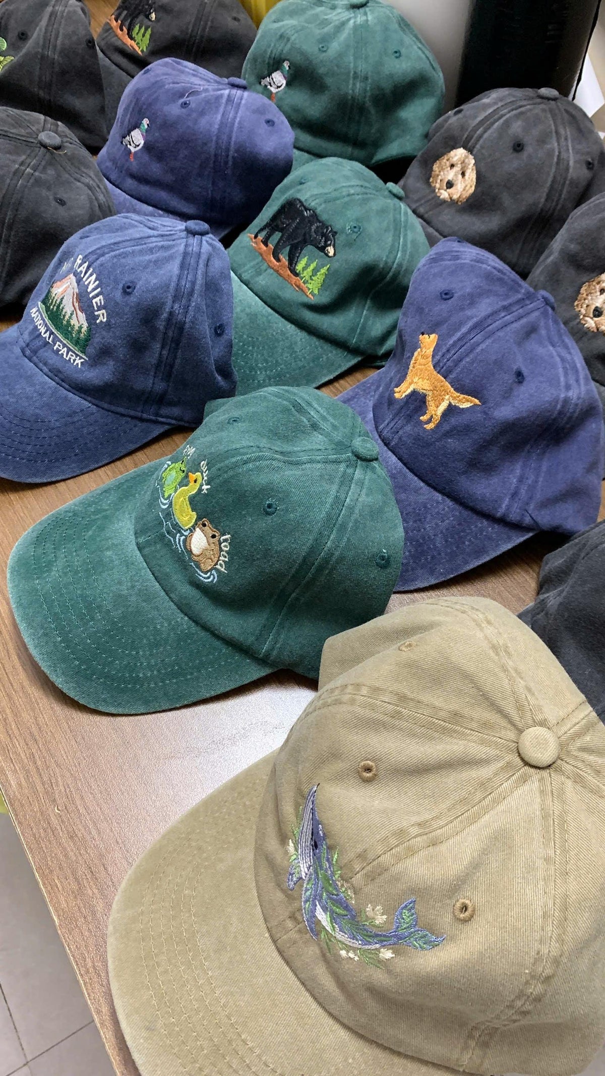Custom Dog Embroidery Dad Hat - Personalized Pet Portrait Cap