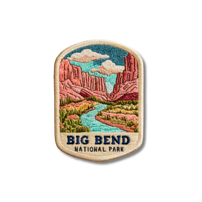 Big Bend National Park Embroidered Patch – Iron-On Travel Souvenir