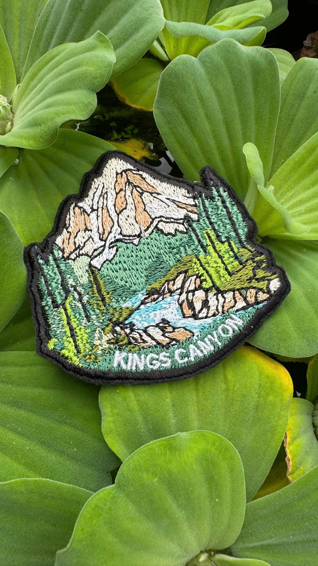 kings canyon california embroidered patch hiking gear