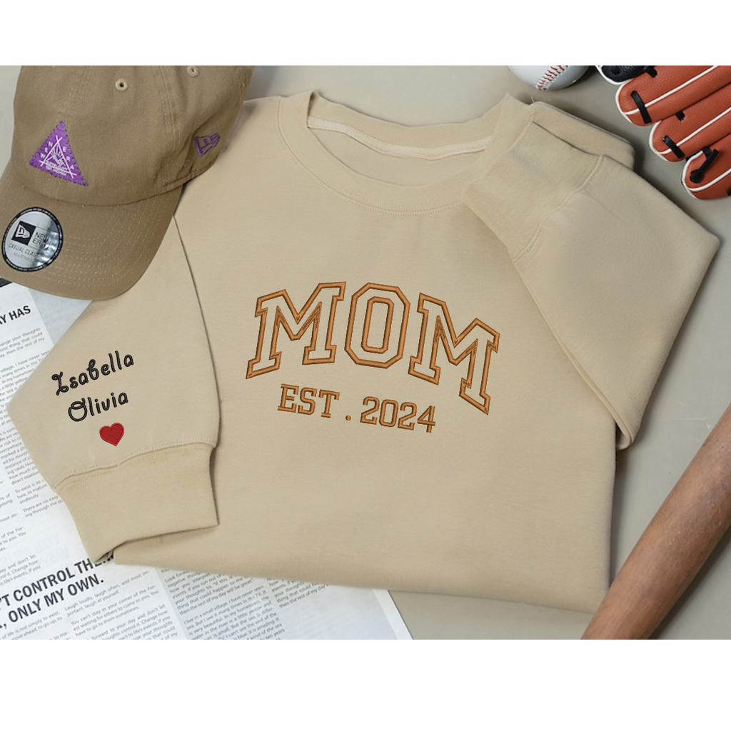 Custom MOM Sweatshirt With Date
