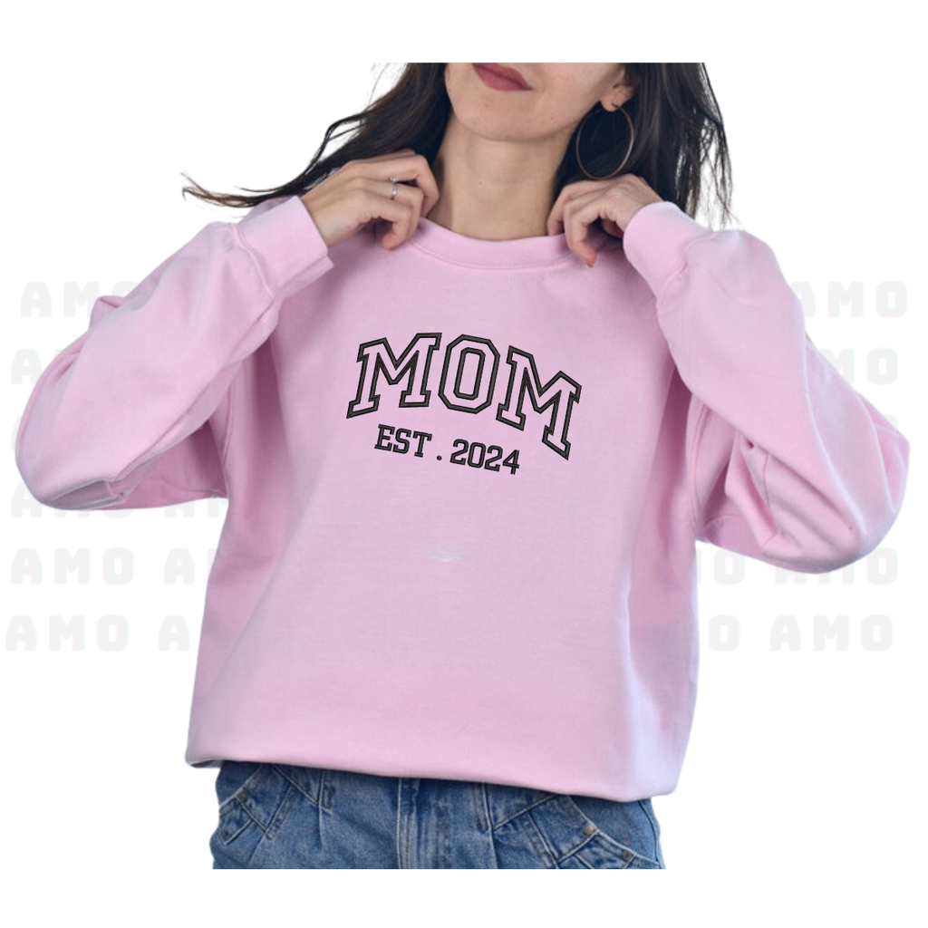 Custom MOM Sweatshirt With Date