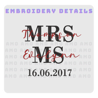 Mrs. Embroidered Sweatshirt Custom Bride Gift, photo 7