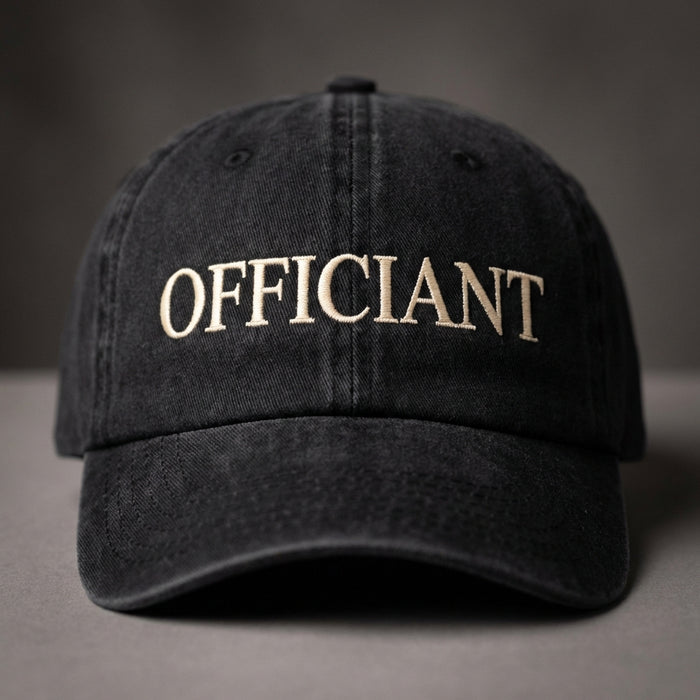 Officiant Embroidered Hat – Wedding Officiant Gift, Will You Be My Officiant Dad Cap, Custom Proposal Hat