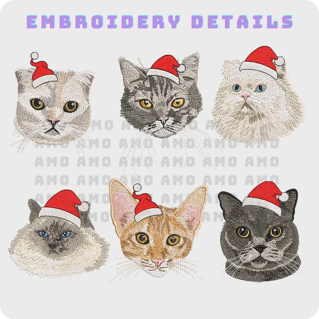 personalized cat sweater embroidered cat portrait