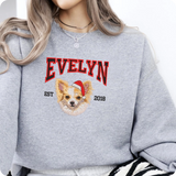 personalized dog lover sweatshirt custom embroidered
