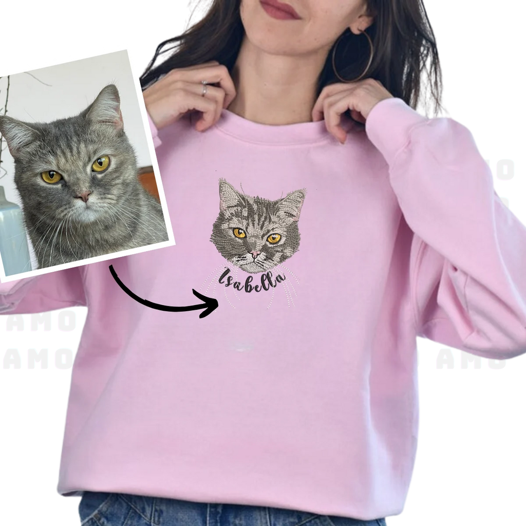 personalized pet sweater embroidered dog cat bunny