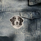 Landseer Dog Portrait Patch Embroidered Patch – Iron On / Sew On 🧵