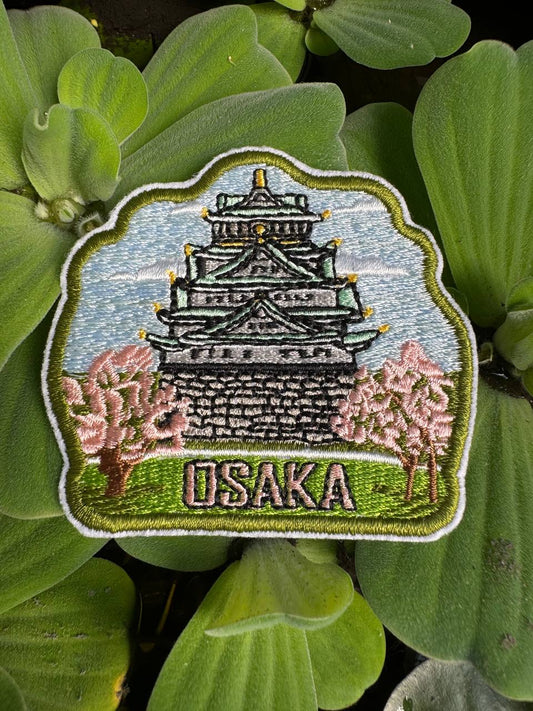Osaka Japanese Travel Embroidered Patch – Iron On / Sew On 🧵