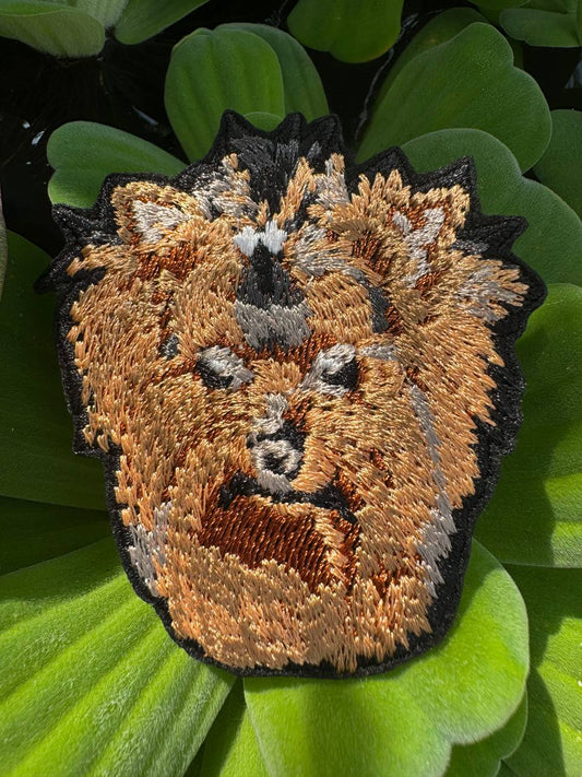 Yorkshire Terrier Dog Portrait Patch Embroidered Patch – Iron On / Sew On 🧵