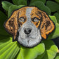 Beagle Dog Embroidered Patch – Iron On / Sew On 🧵