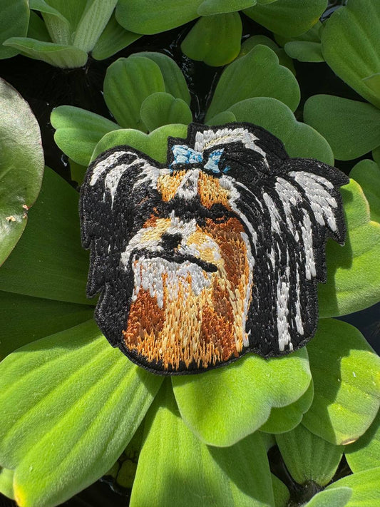 Yorkshire Biewer Terrier Embroidered Patch – Iron On / Sew On 🧵