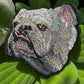 Bulldog Embroidered Patch – Iron On / Sew On 🧵