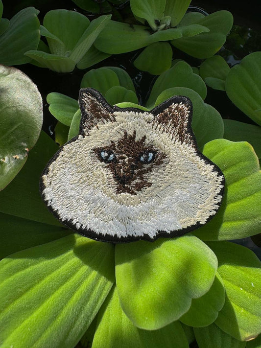 Birman Cat Embroidered Patch – Iron On / Sew On 🧵