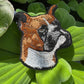 Boxer Dog Embroidered Patch – Iron On / Sew On 🧵
