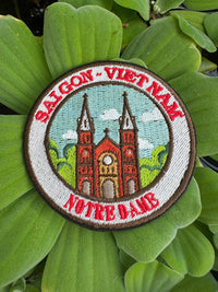 Notre Dame Saigon Patch: Vietnam Travel Souvenir Embroidered Appliqué