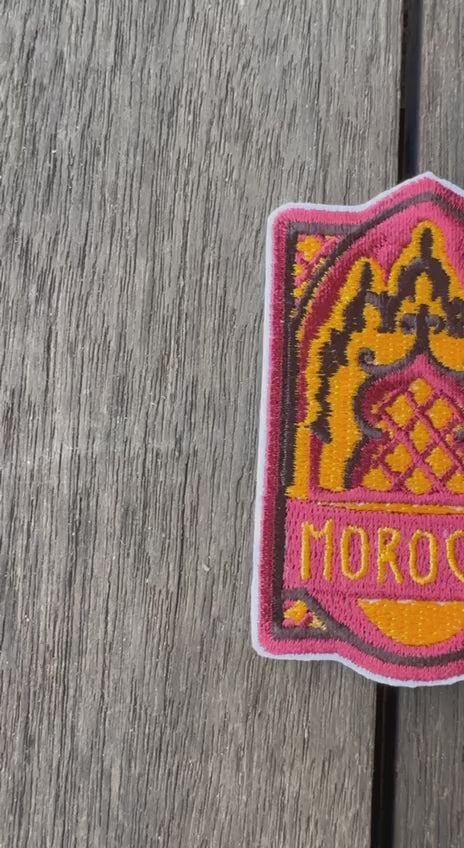 Morocco Travel Embroidered Patch