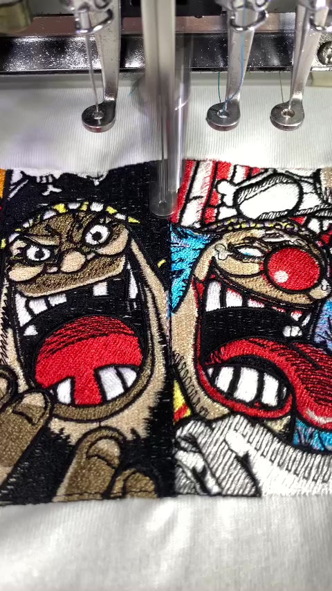 Four Emperors Embroidered T-shirt – One Piece Anime Shirt for True Pirates