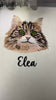 Personalized dog portrait stitched on cotton tee