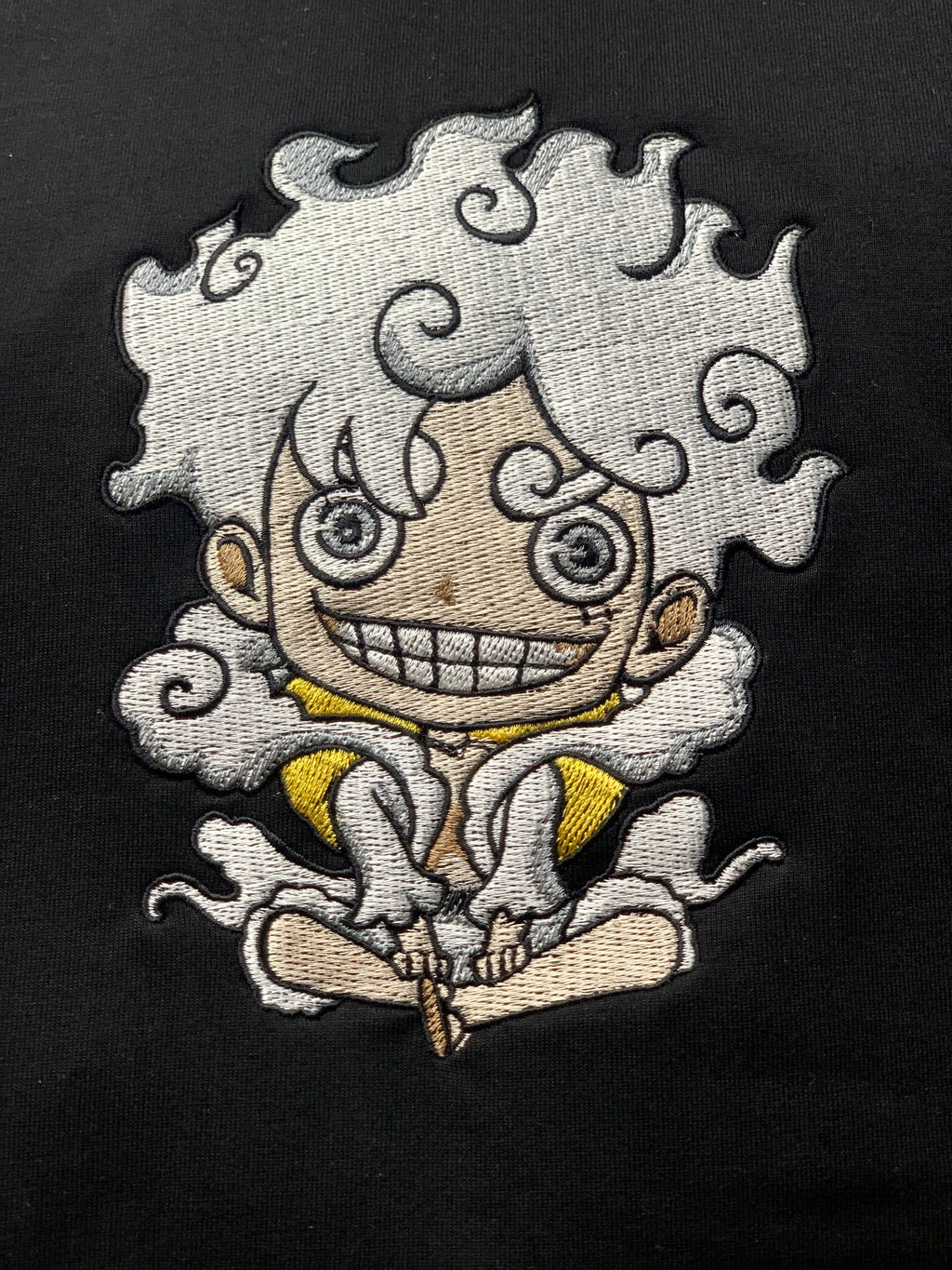 Luffy Nika One Piece Embroidered Hoodie 