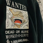 One Piece Luffy Wanted Embroidered Sweater