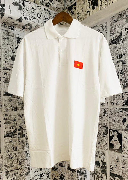 Vietnam Flag Polo Embroidered Vietnamese - ÁO POLO ĐỘC LẬP