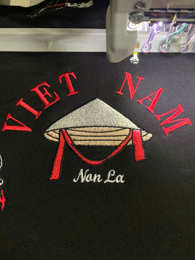 Vietnamese conical hat embroidered shirt, photo 2